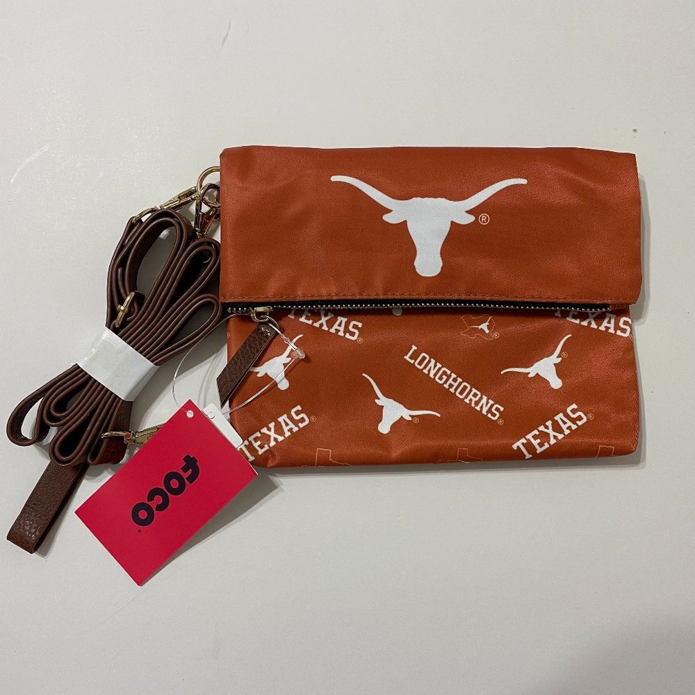 Texas Longhorns FOCO Womens Logo Printed Collection Foldover Tote Bag Purse